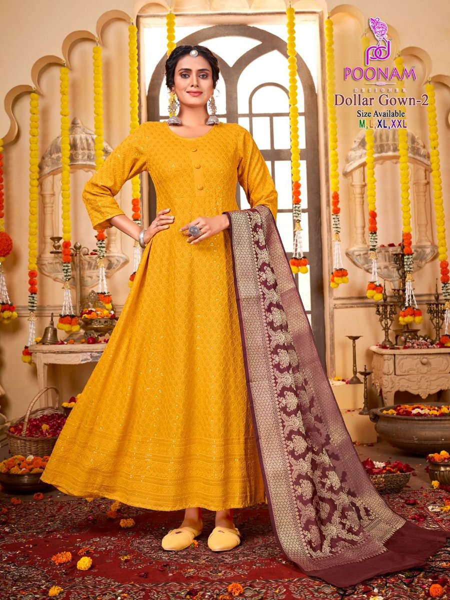 Poonam Designer Dollar Gown Vol-2 1001-1008 Series 1