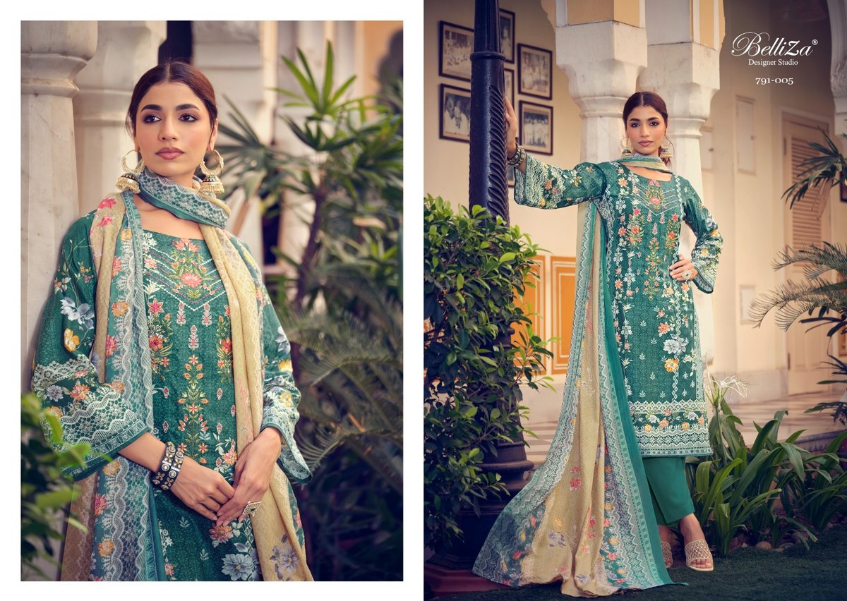 Belliza Designer Naira Vol-7 791-001 to 791-010 Series 5