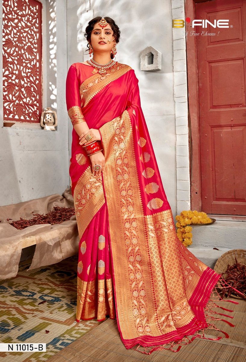 B Fine Saree Talking Thread 11013-11018 Series 10