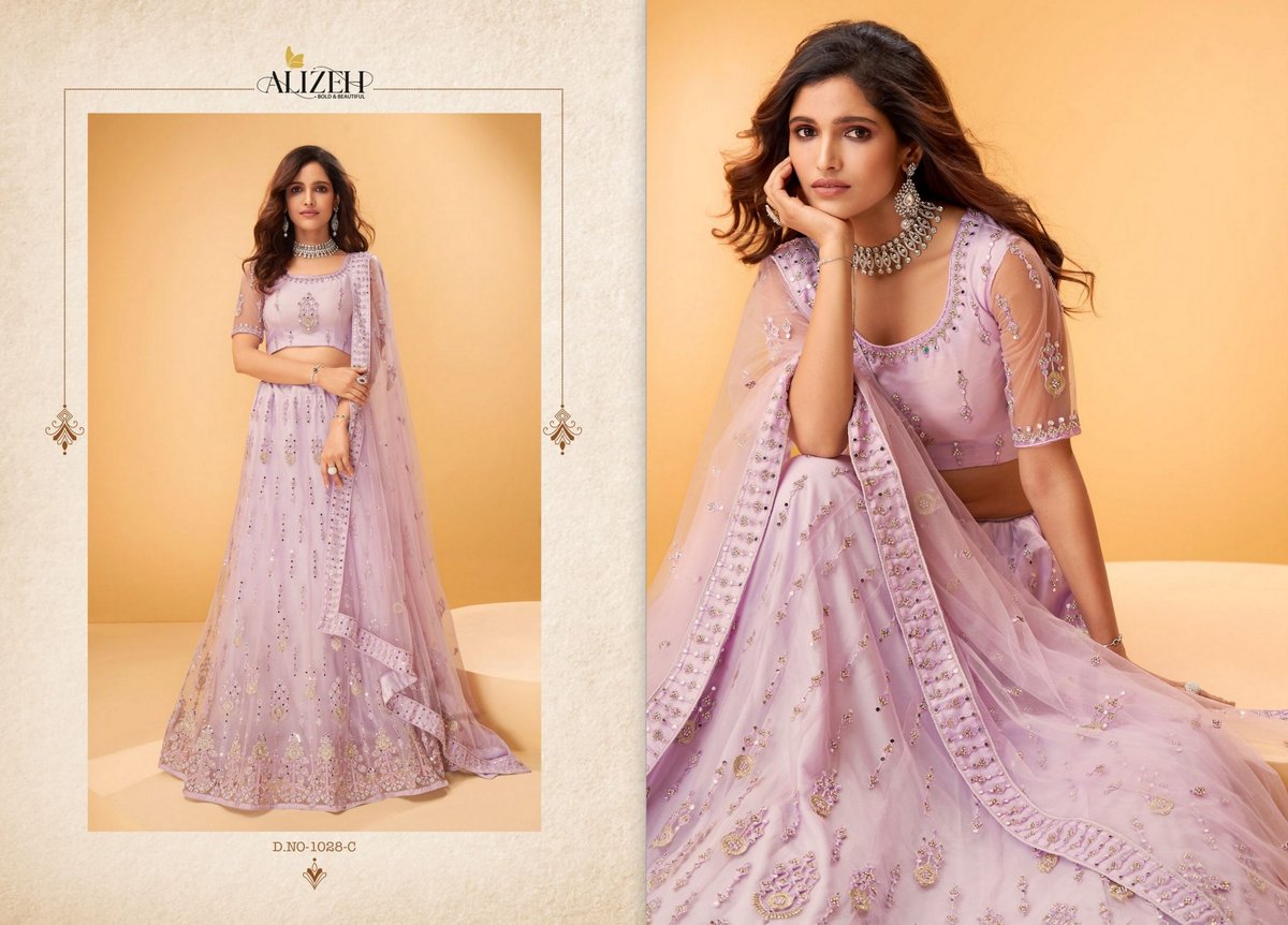 Alizeh Lehenga Sparkle 1027-1028 Colors 7