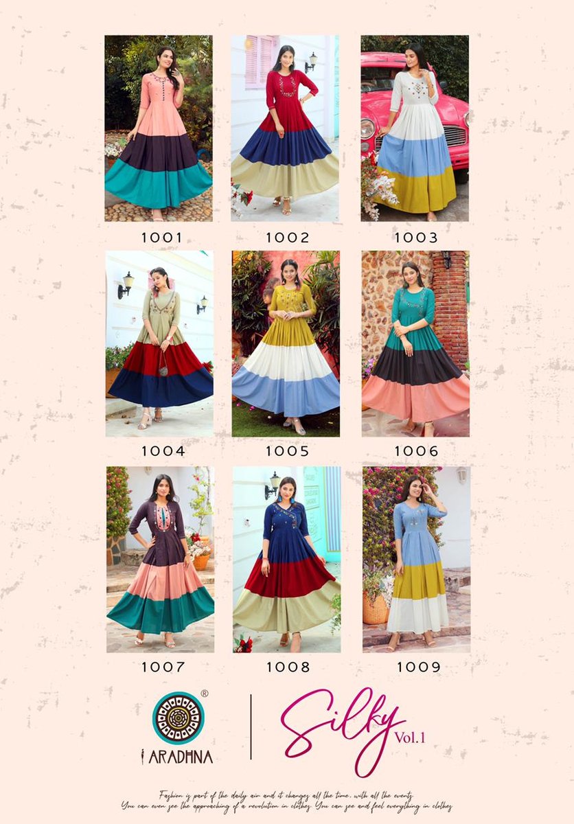 Aradhna Fashion Silky Vol-1 1001-1009 Series 10