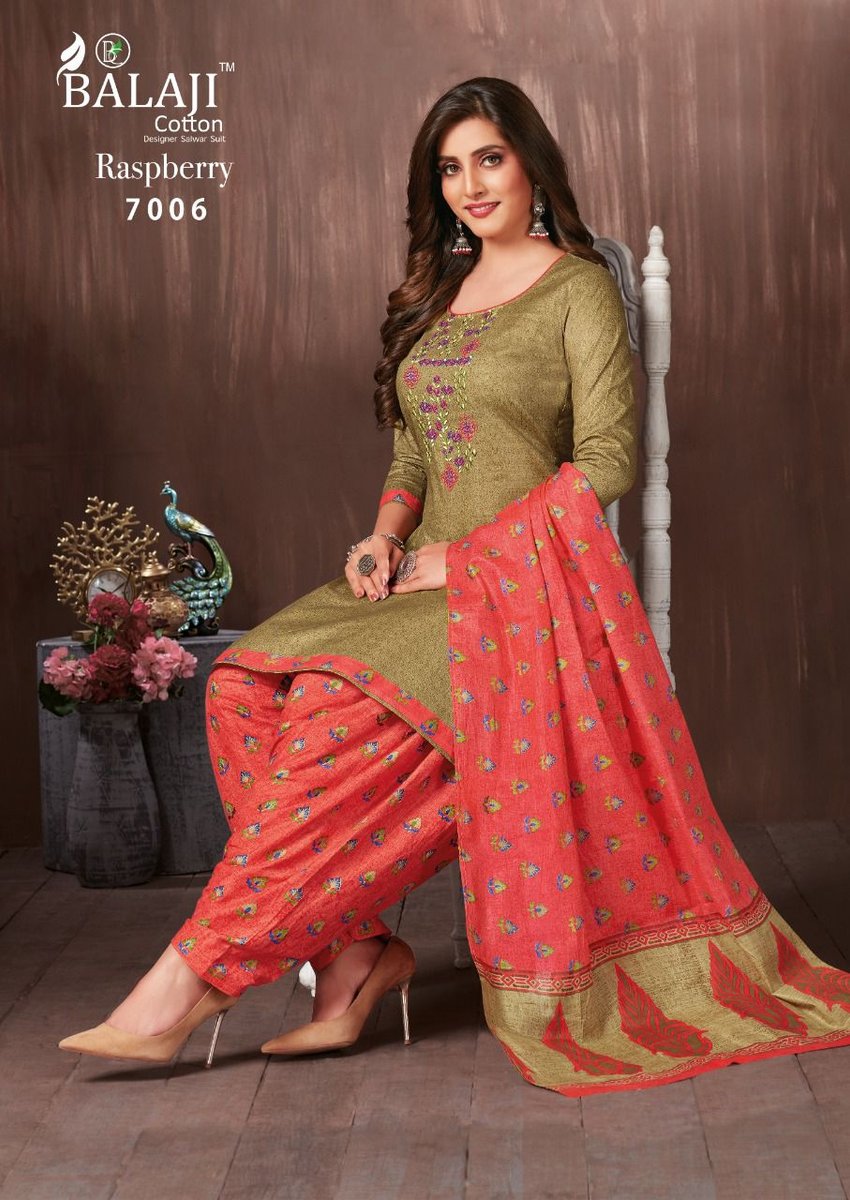 Balaji Cotton Raspberry Vol-7 7001-7012 Series 6