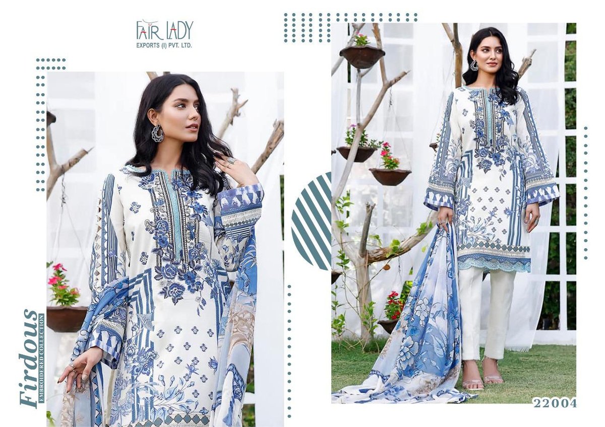Fair Lady Firdous Jade Embroidered Collection 22001-22006 Series 4