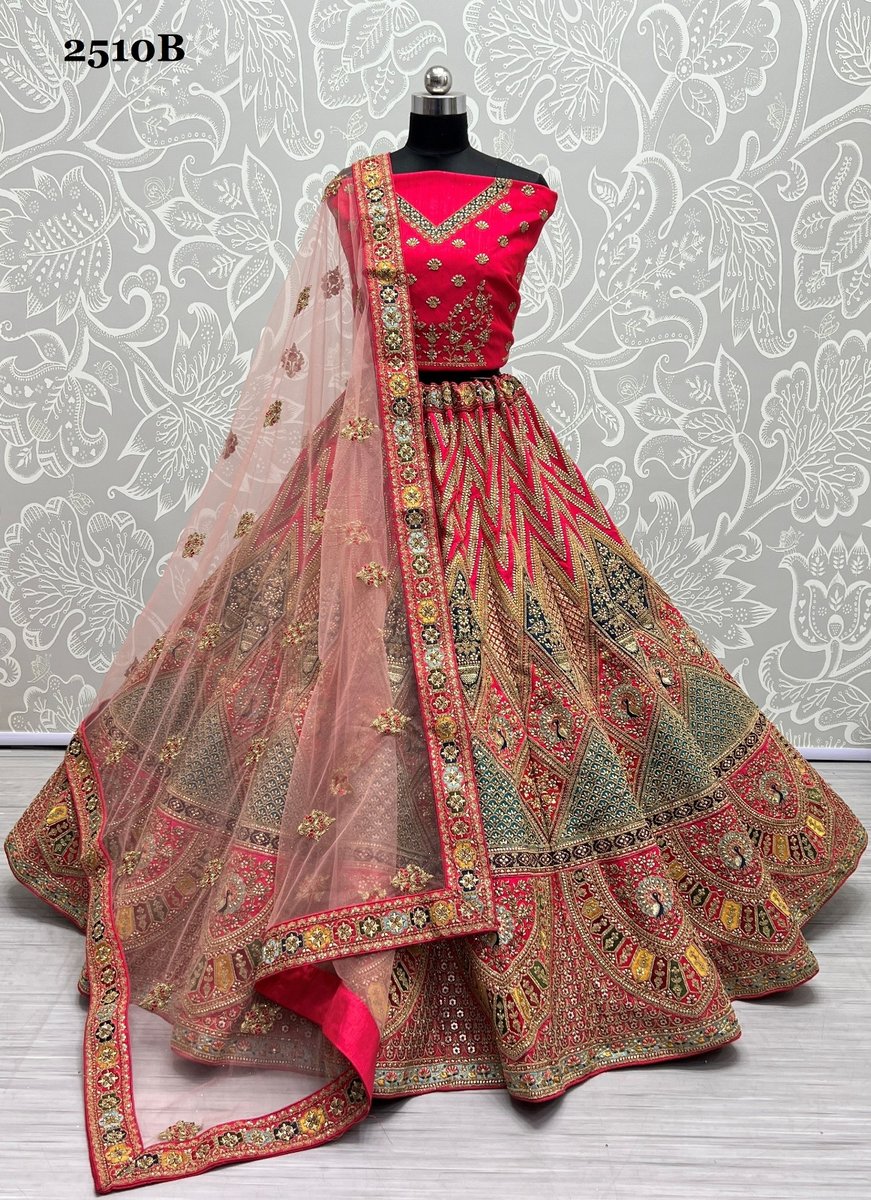 Anjani Art Bridal Lehenga 2510 Colors 6