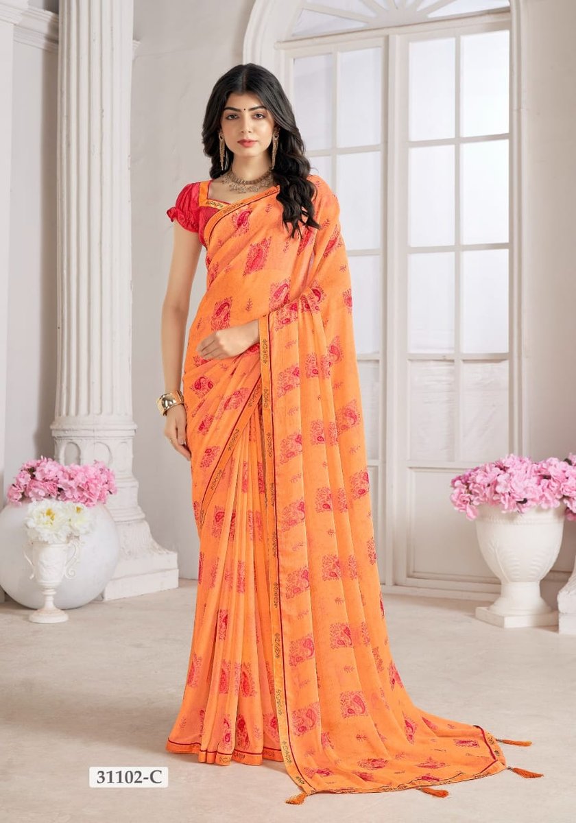 RUCHI SAREE VANILLA 31101-A TO 31103-D 7