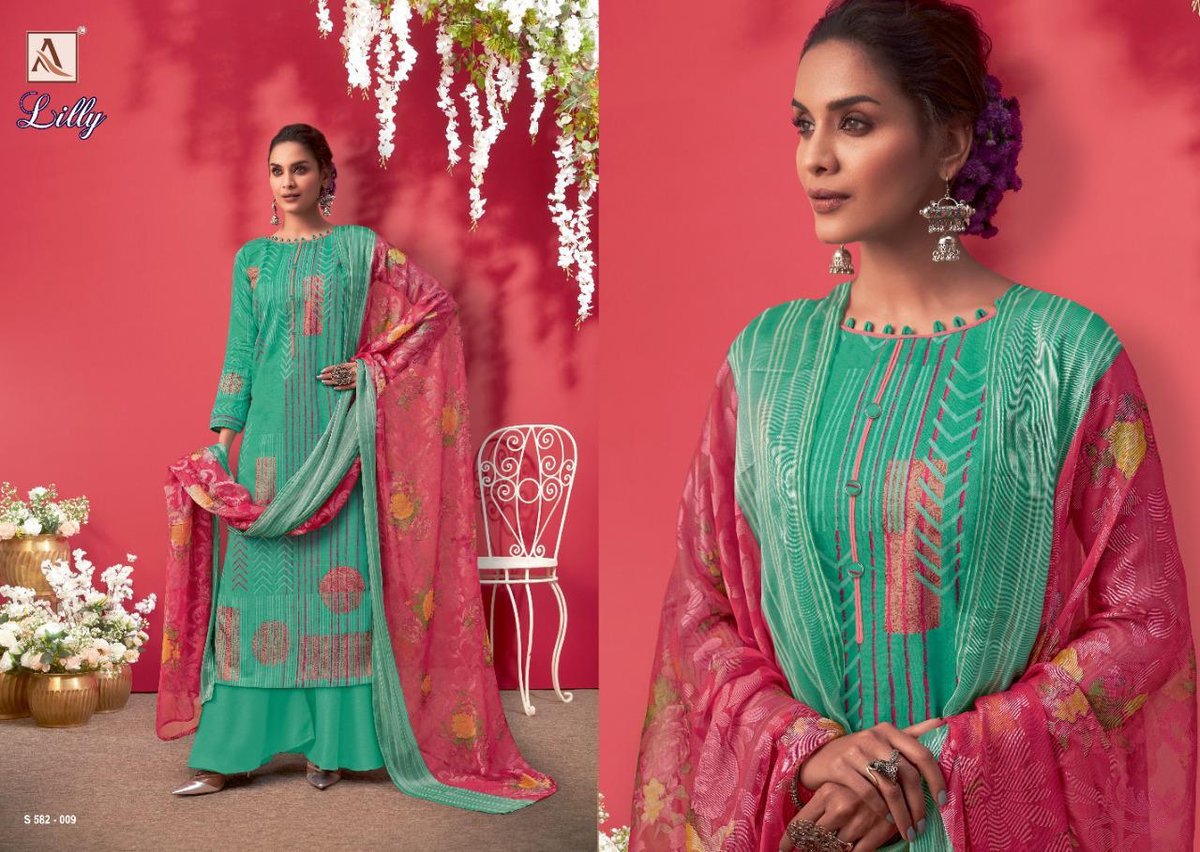Alok Suits Lilly 582-001 to 582-010 Series 9