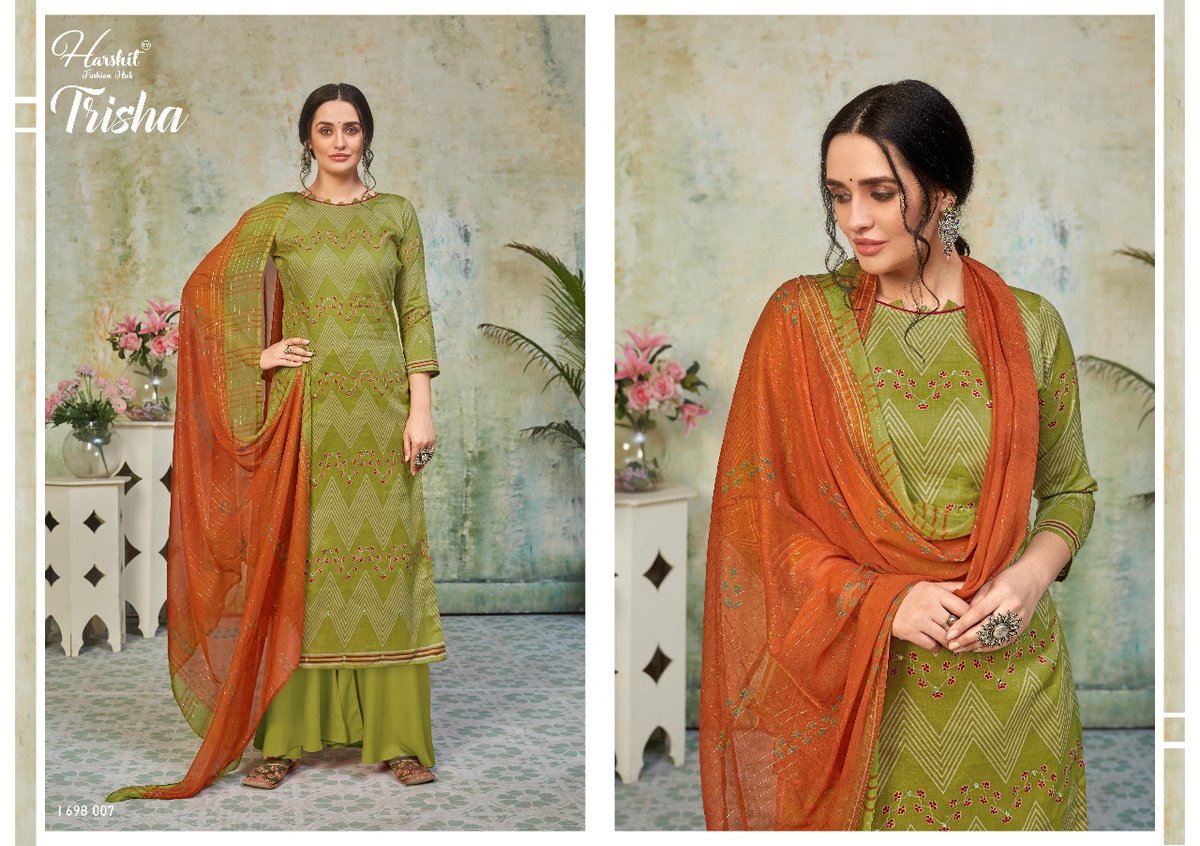 Harshit Fashion Trisha 1698-001 to 1698-010 Series 7