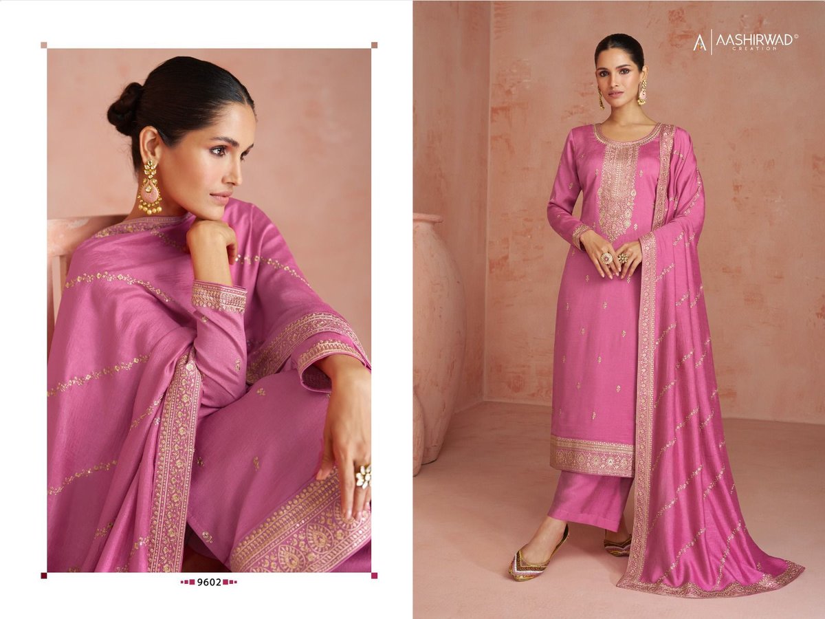 Aashirwad Creation Gulkand Coco 9602-9606 Series 1