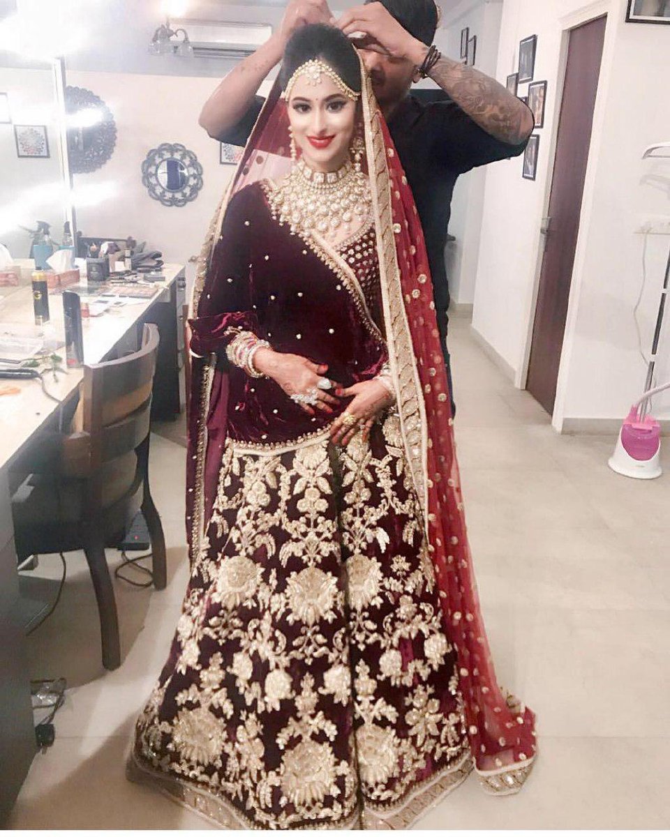 DJ Bridal Maroon Lehenga DJ-120 2
