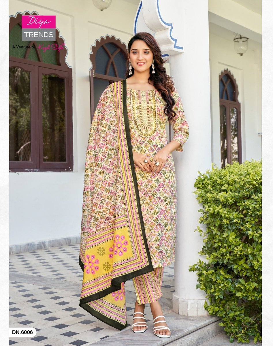 Diya Trends Odhani Vol-6 6001-6010 Series 6