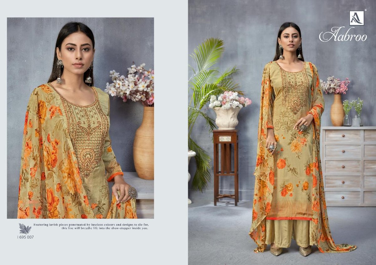 Alok Suits Aabroo 695-001-695-010 Series 7