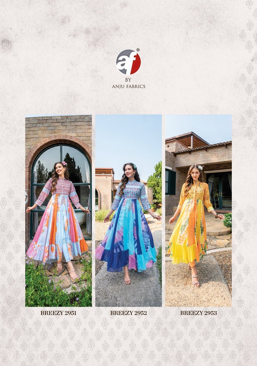 ANJU FABRIC BREEZY 2951 TO 2953 4