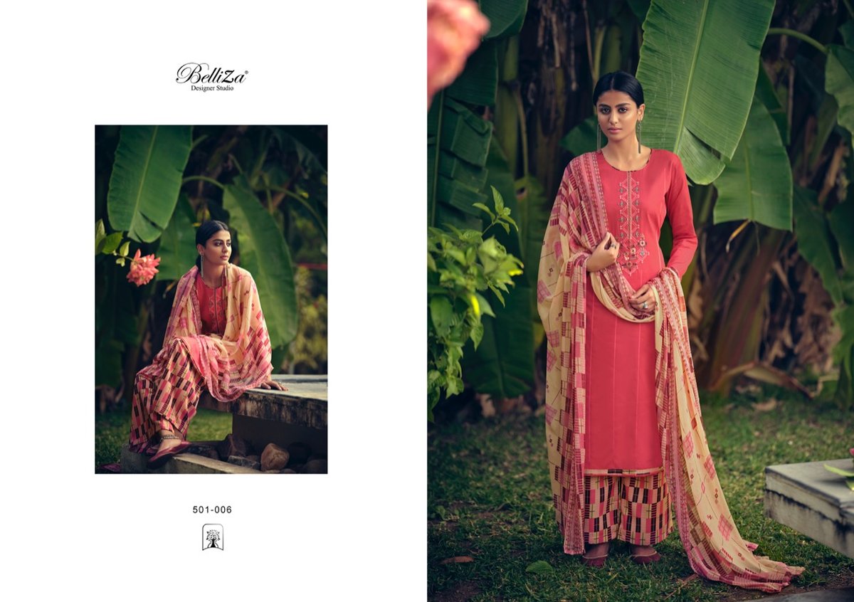 Belliza Designer Nazar-Patiyala Vol-5 501-001-501-010 Series. 6