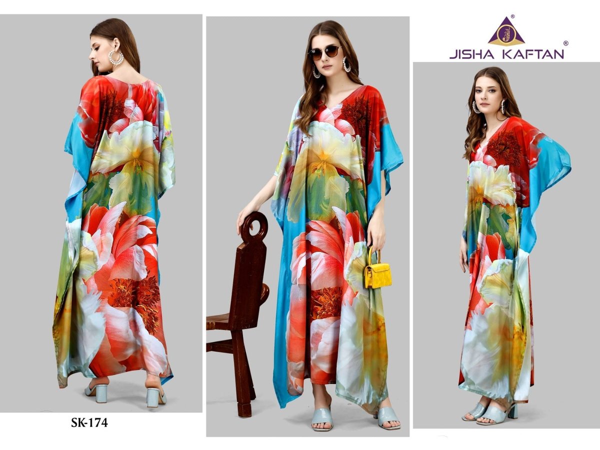 JISHA KAFTAN SILK KAFTAN VOL-10 SK-173 TO SK-180 2