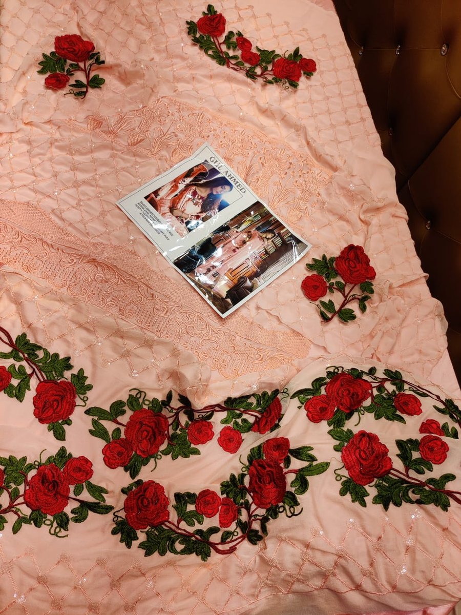Gul Ahmad Passion Peach Salwar Suits 2