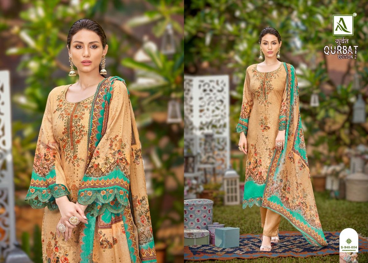 Alok Suit Qurbat Edition Vol-2 948-001 to 948-008 Series 4
