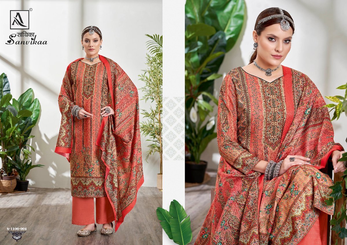 Alok Suit Sanvikaa 1100-001 to 1100-008 Series 4