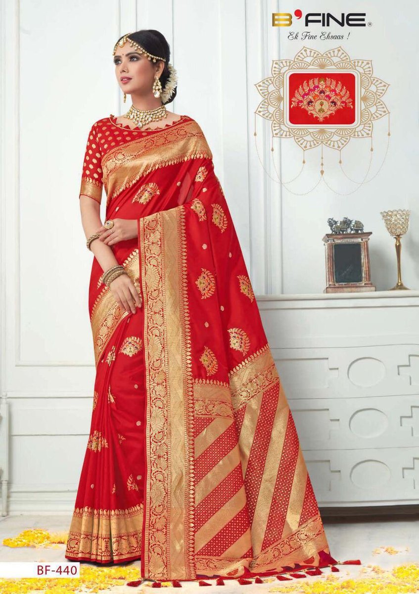 B Fine Saree Ask BF-440 to BF-457 Series 1