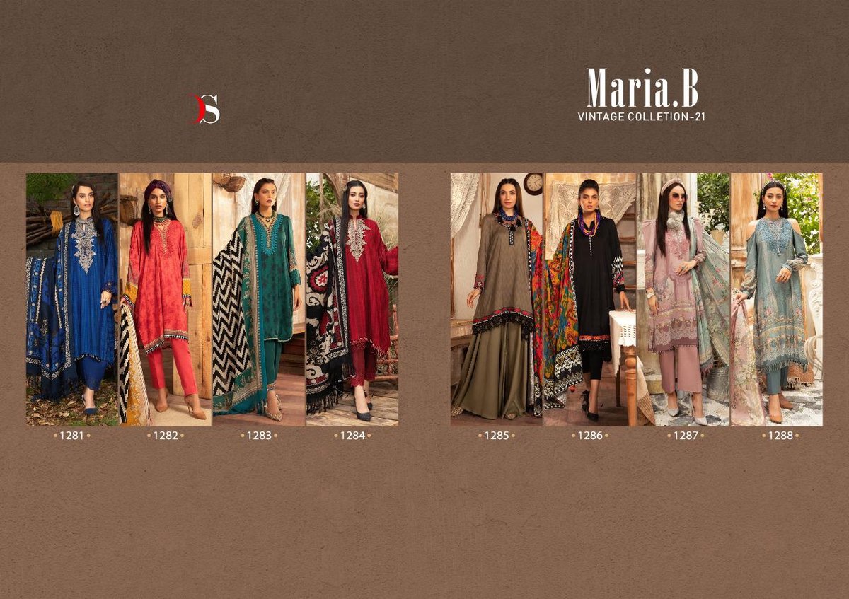 Deepsy Suits Maria.B Vintage Collection Vol-21 1281-1288 Series 9