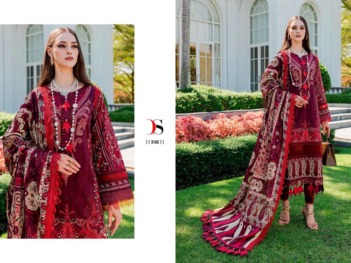 Deepsy Suit Firdous Queen's Court Vol-4 3141-3148 Series 3