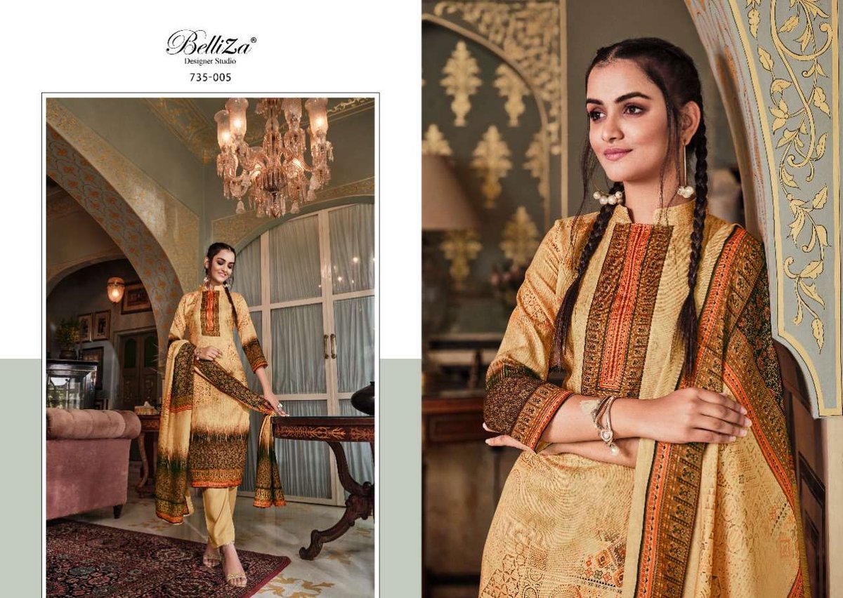 Belliza Designer Nisarg 735-001 to 735-008 Series 5