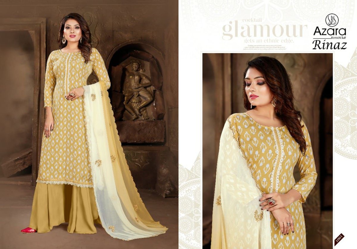 Azara Karachi Suit Rinaz 1001-1005 Series 1