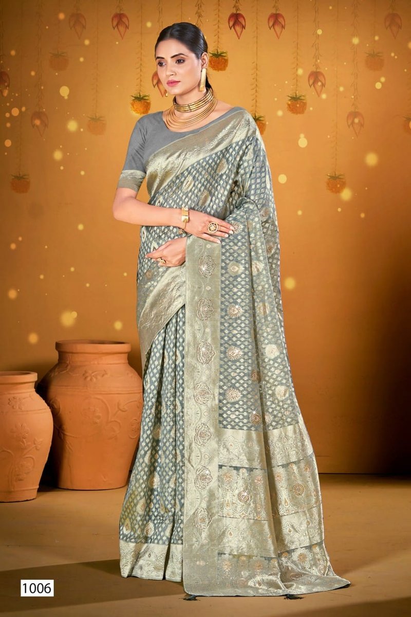 SAROJ SAREE SPARKLE SAROSKI-3 1001 TO 1006 6
