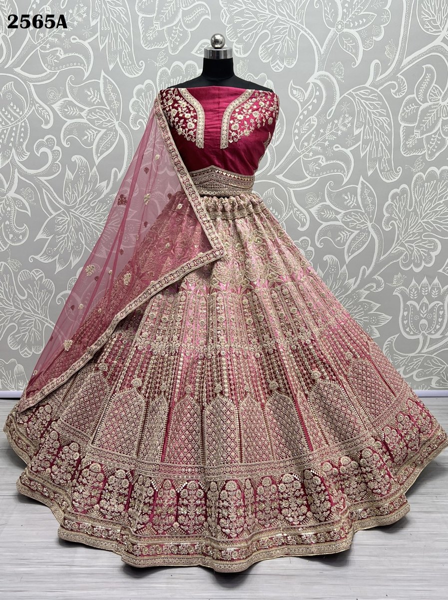 Anjani Art Bridal Lehenga Choli 2565 Colors 2