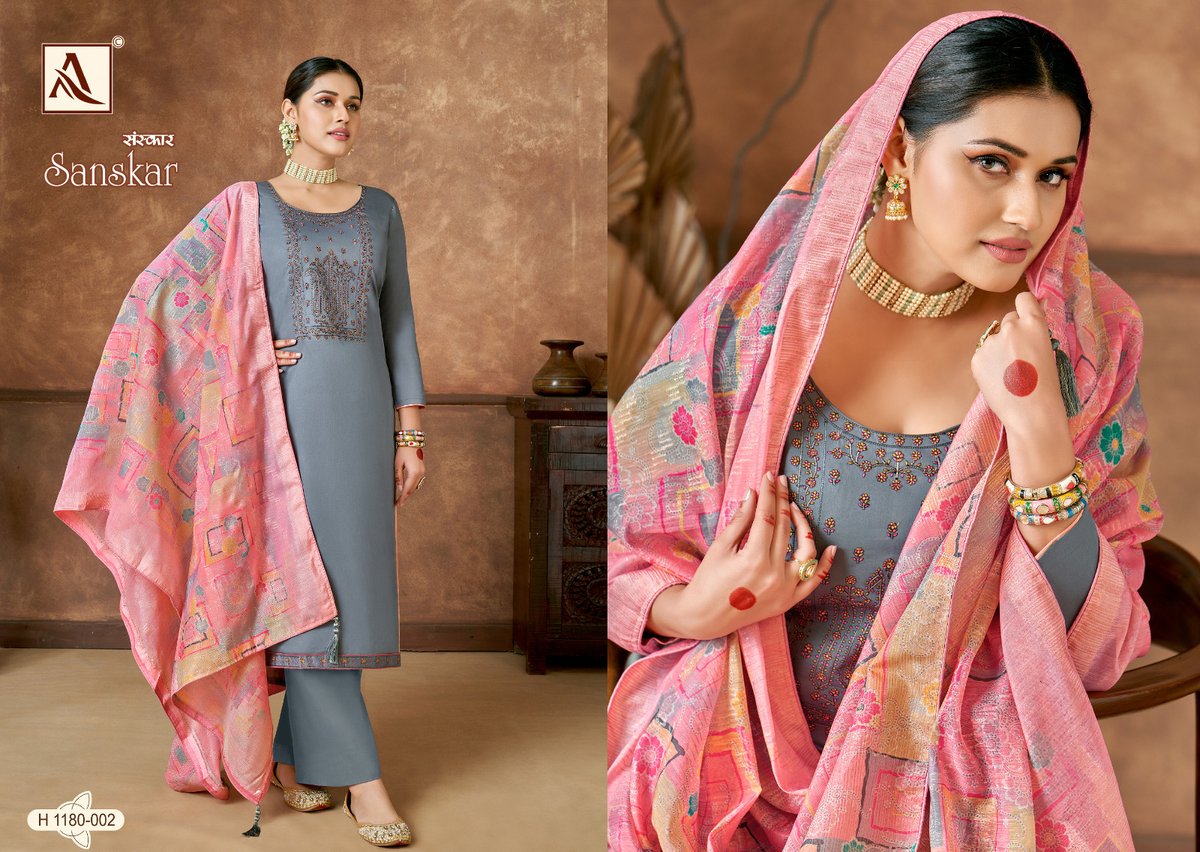 Alok Suit Sanskar 1180-001 to 1180-006 Series 2