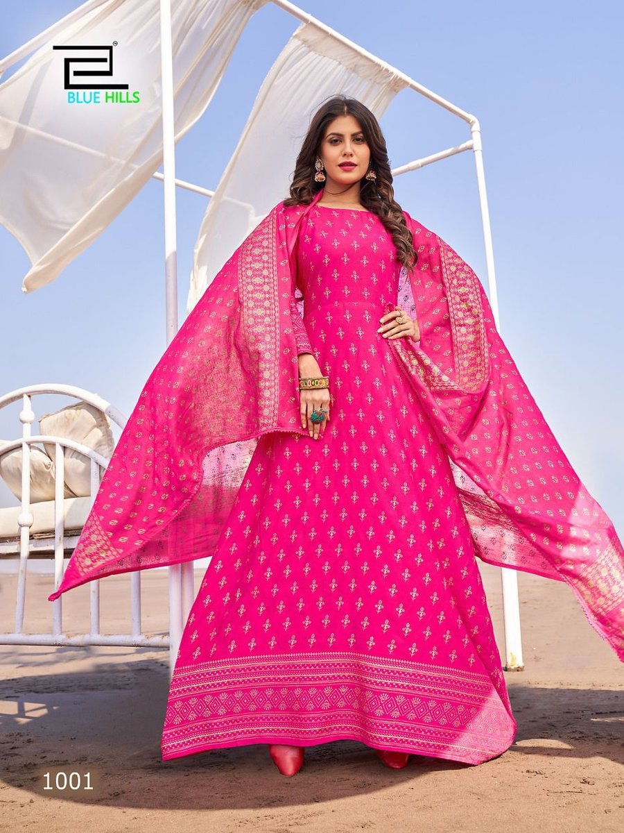 Blue Hill Dupatta Town 1001-1008 Series 1