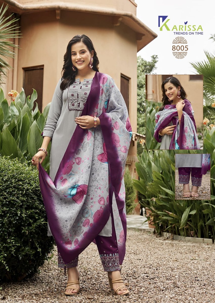 KARISSA VIDISHA VOL-8 8001 TO 8006 5