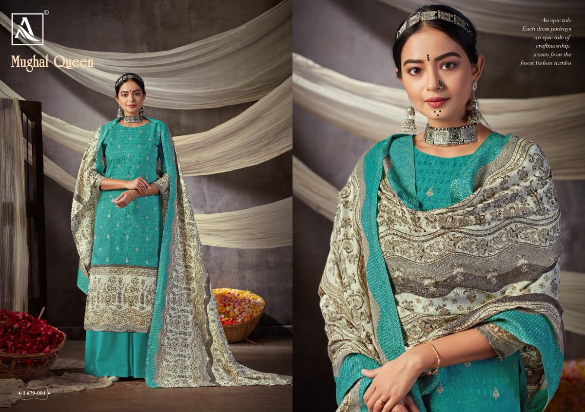 Alok Suits Mughal Queen 679-001-679-008 Series 4
