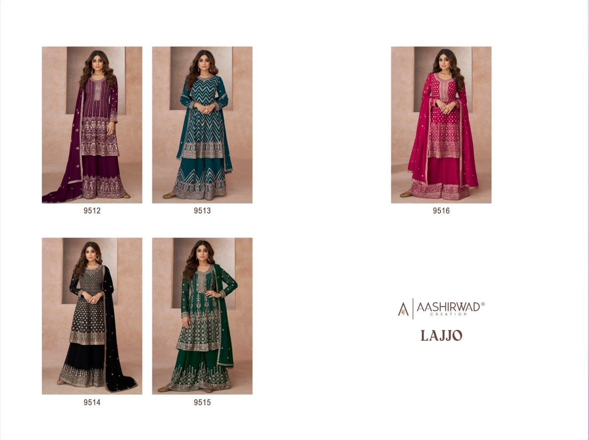 Aashirwad Creation Lajjo 9512-9516 Series 6
