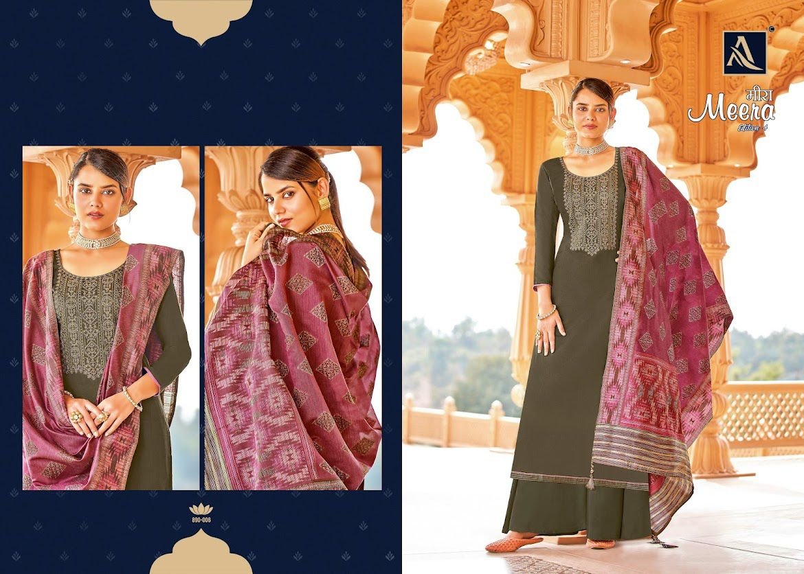 Alok Suit Meera Edition Vol-4 890-001 to 890-008 Series 6
