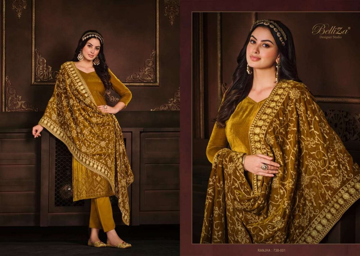 Belliza Designer Ranjha 738-001 to 738-005 Series 1