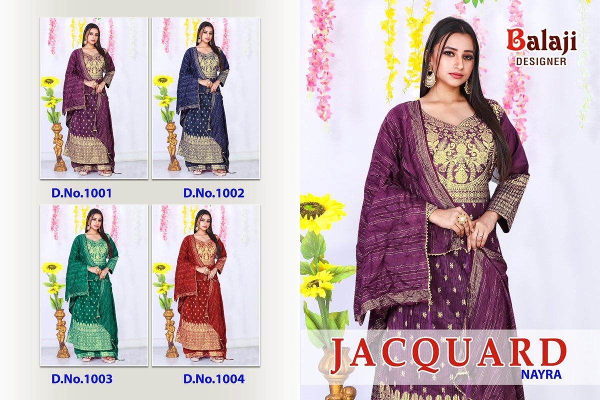 Balaji Designer Jacquard Naayra 1001-1004 Series 5