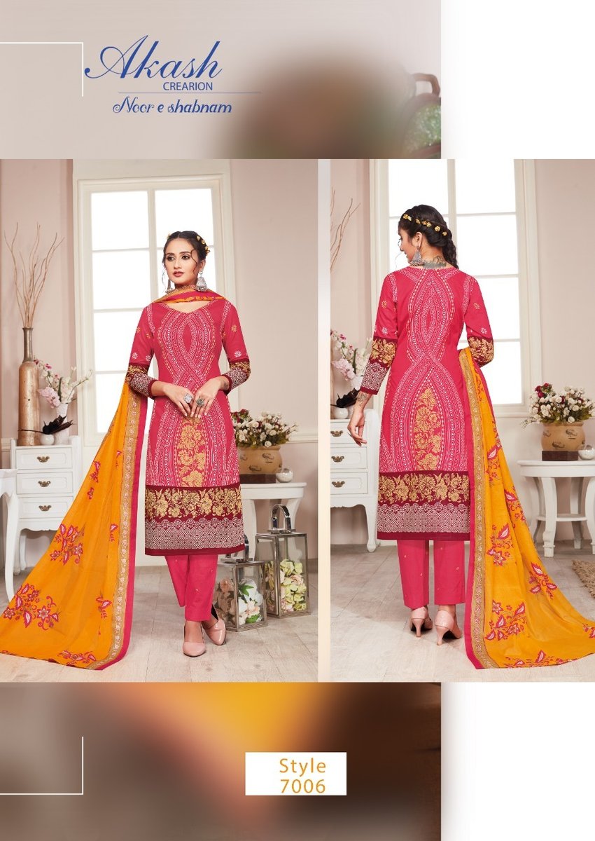 Akash Creation Noor E Sabnam Vol-7 7001-7010 Series 6