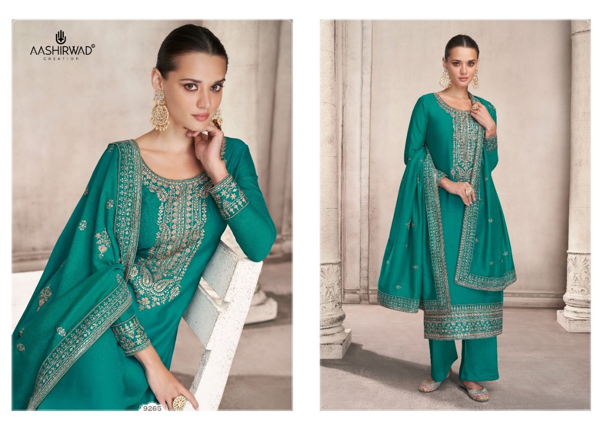 Aashirwad Creation Gulkand Siya 9263-9268 Series 1