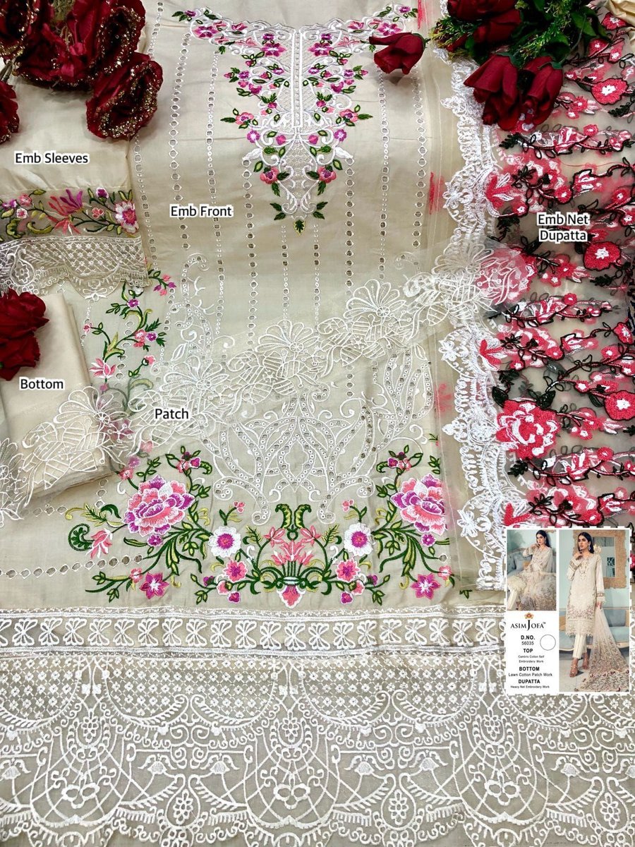 Asim Jofa Super Hit 56035 Dress Material 2