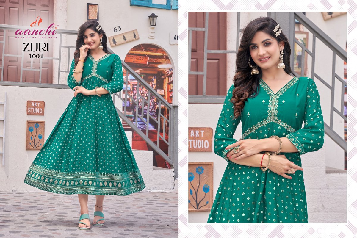 AANCHI KURTIS ZURI 1001 TO 1005 4