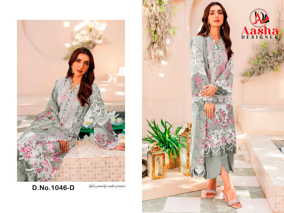 AASHA DESIGNER NEEDLE WONDER VOL-3 1046-A TO 1046-D 4