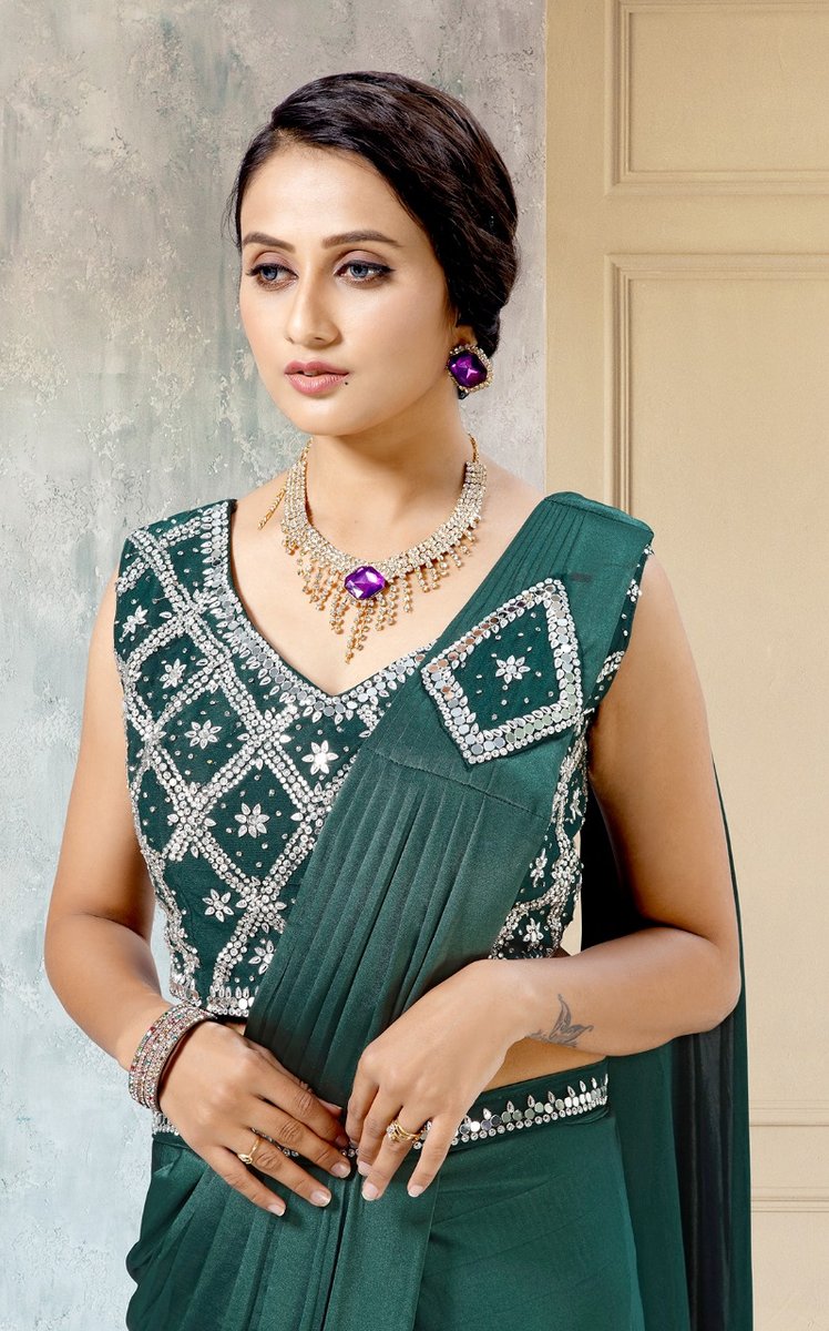 Aamoha Trendz Ready To Wear Designer Saree 1015581 Colors 4