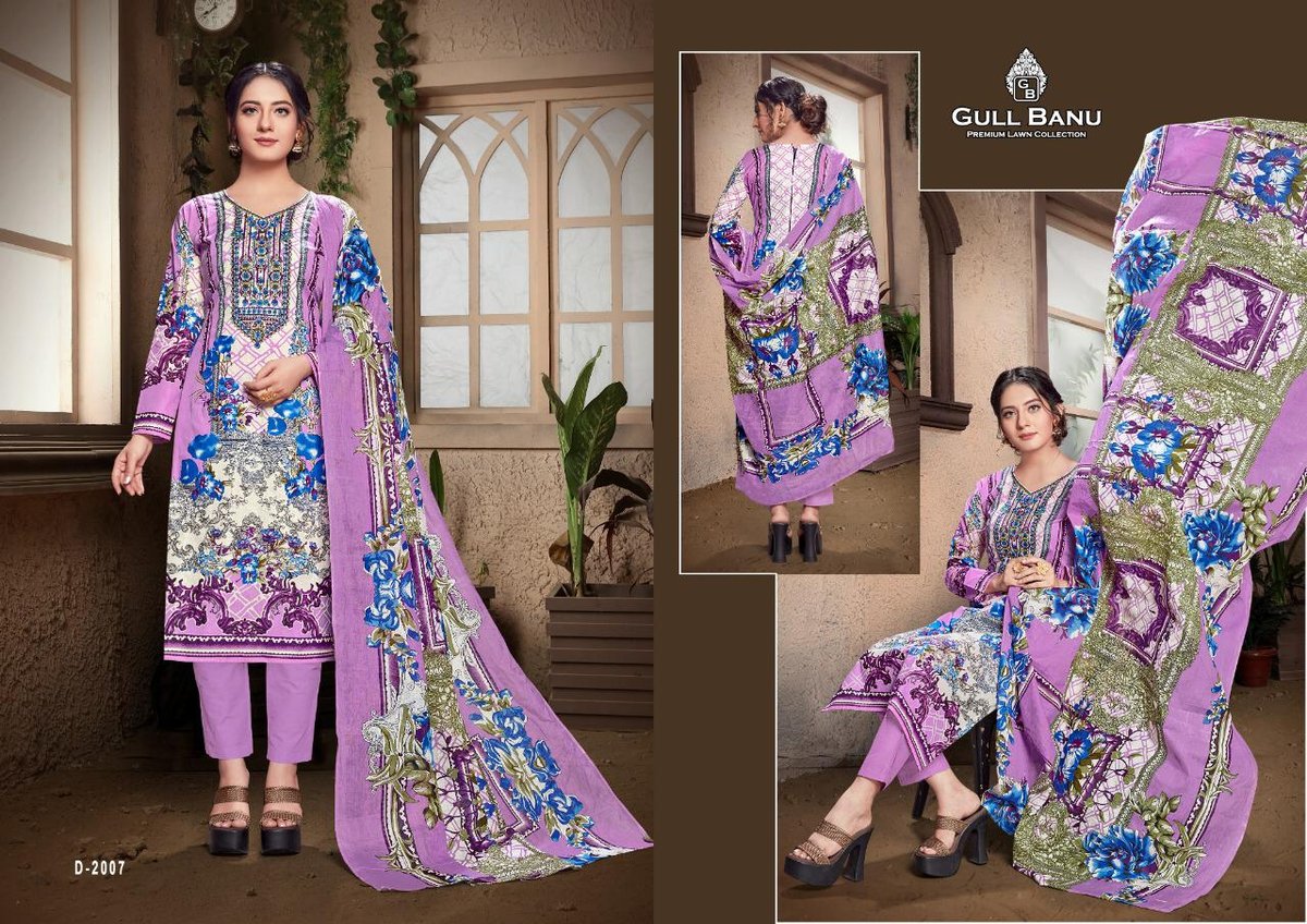Gulbanu Vol-2 Premium Lawn Collection 2001-2010 Series 7