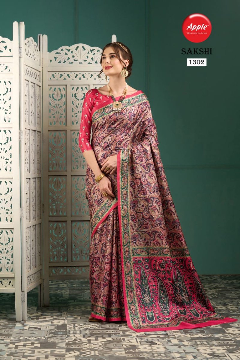 Apple Saree Sakhsi Vol-13 1301-1308 Series 2