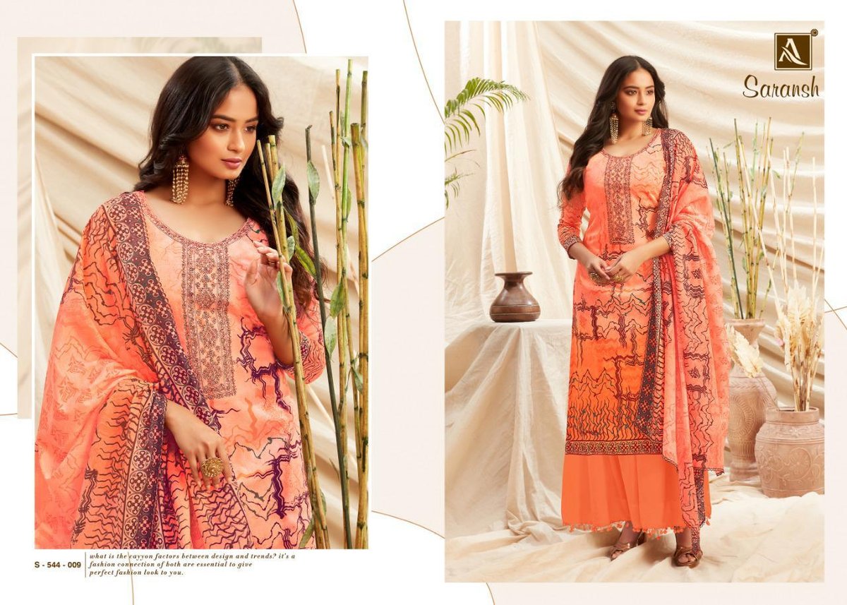 Alok Suits Saransh 544-001 to 544-010 Series 9