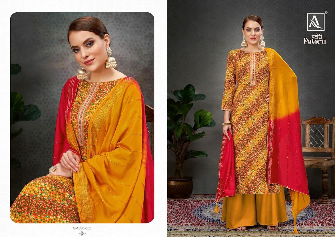 Alok Suit Patorii 1063-001 to 1063-008 Series 5