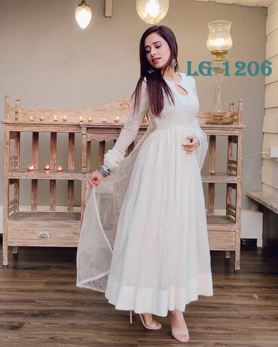 Bollywood Designer White Embroidered Suits LG-1206 1