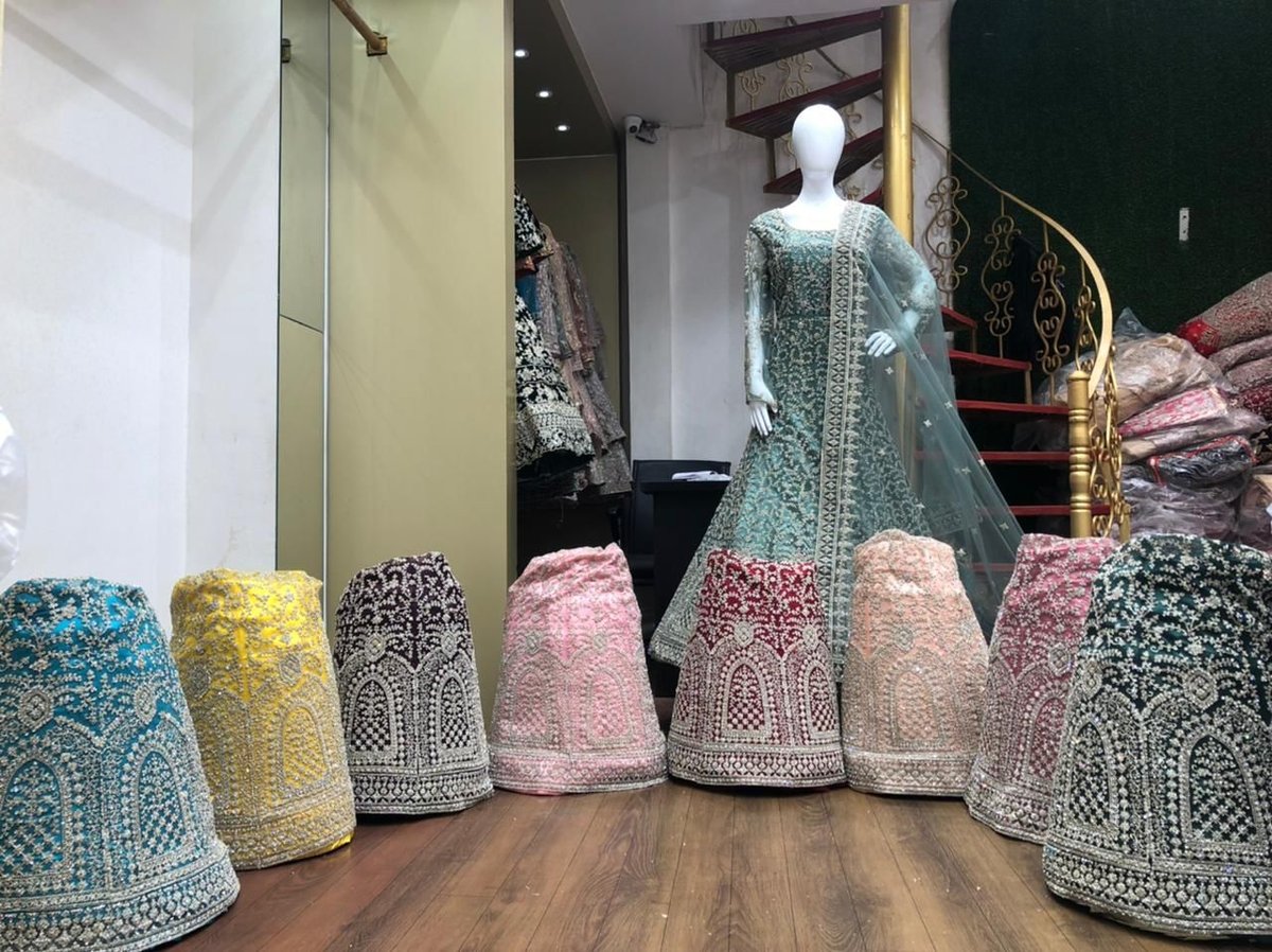 Bollywood  Designer Heavy Net Gown Colors 4