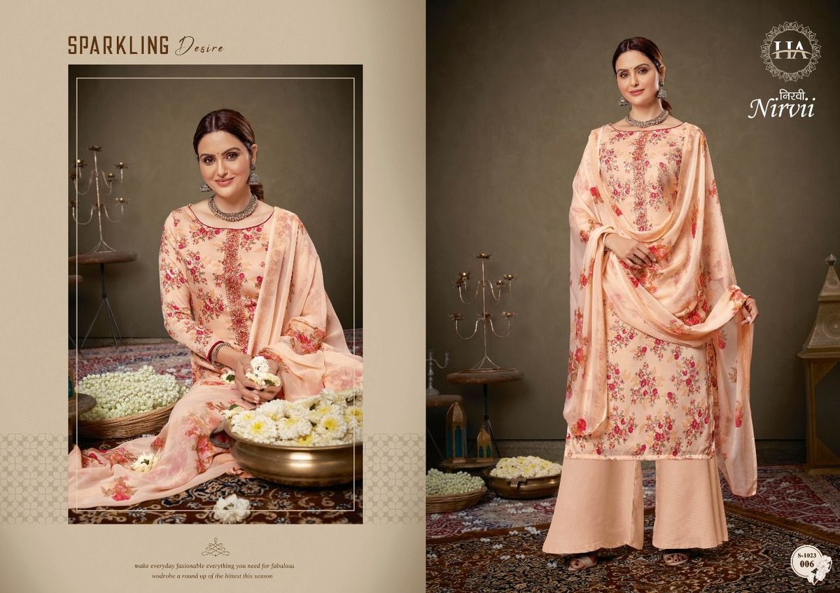 Harshit Fashion Nirvii 1023-001 to 1023-008 Series 6