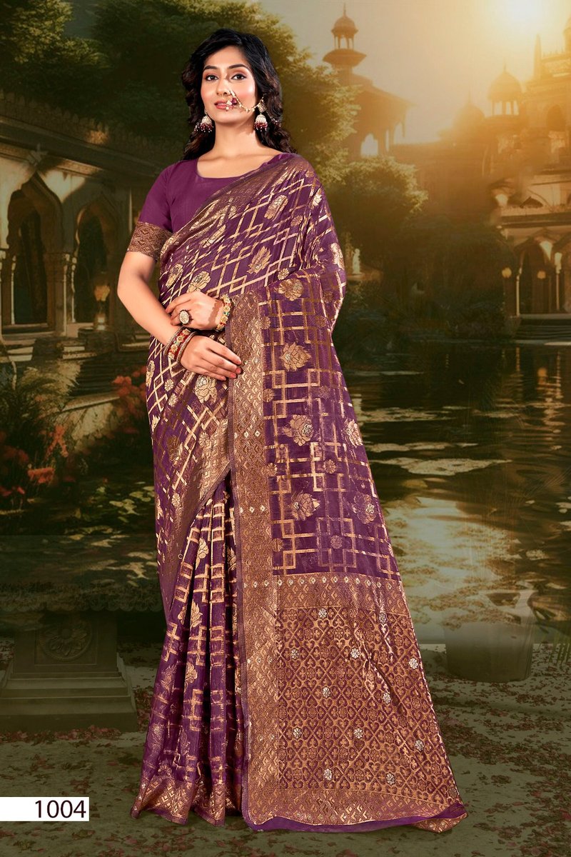 SAROJ SAREE GLAMOUR COTTON VOL-2 1001 TO 1006 4
